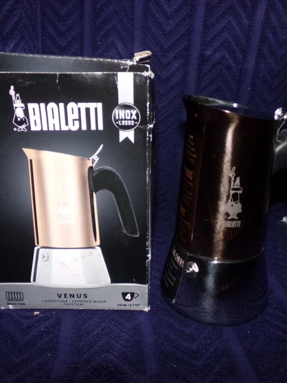 NEW in Bialetti VENUS 4-Cup Espresso Maker Induction or stove top - Picture 3 of 8